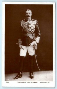 RPPC Field Marshall EARL KITCHENER Military Uniform c1910s Rotary Postcard