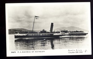 f2481 - Paddle Steamer - Duchess of Rothesay - Pamlin postcard