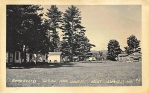 Swanzey NH Homestead Cabins and Diner Real Photo Postcard