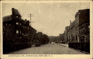 Newark New Jersey NJ Roseville Avenue c1910 Vintage Postcard