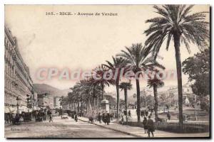 Postcard Old Nice Avenue de Verdun