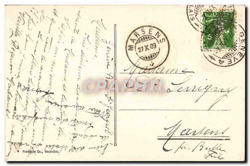 Switzerland - Geneva - and Brunswick Monument - Old Postcard