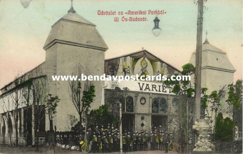 hungary, BUDAPEST, Vidám Park, Amerikai Park, Uj. Ös-Budavár, Music Band (1910s)