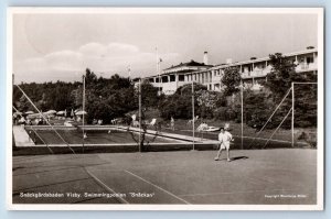 Visby Gotland Sweden Postcard The Snäckan Swimming Pool 1920 RPPC Photo