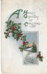 US    PC1955 HARTY GREETINGS AT CHRISTMAS TIDE - 1915