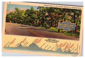 Postcard HIGHWAY SCENE Lincoln Highway Pennsylvania PA AT7258