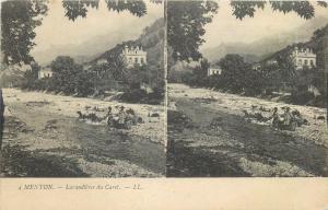 Lot 3 early stereo images stereographic views all MENTON France