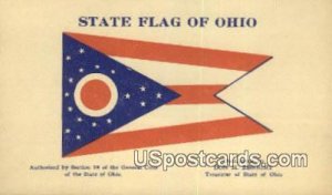State Flag, Ohio Postcard      ;      State Flag, OH
