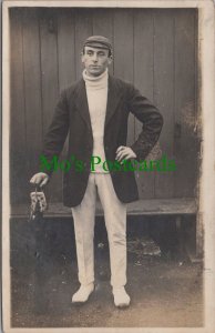 Ancestor Postcard - Men's Sports Fashion, Cricket Player, Sportsmen  RS33746