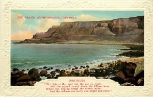 Vintage Postcard; Portrush Northern Ireland, Grand Amphitheatre, Causeway unused