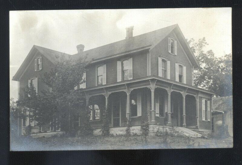 RPPC SOUSBURG ILLINOIS AUREDIN RESIDENCE HOME VINTAGE REAL PHOTO POSTCARD