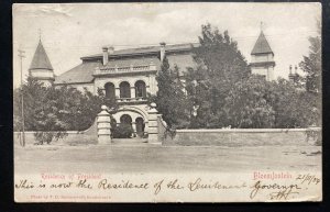 1904 Real Picture Postcard Cover Bloemfontein Orange River Colony Residence