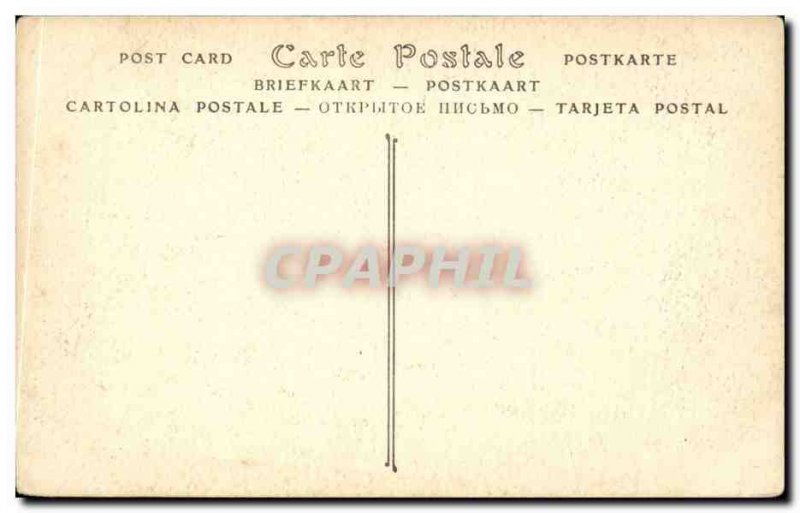 Arcachon Old Postcard The statue of Louis XIV