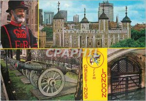 Modern Postcard Greeting from Tower of London LOndon Views