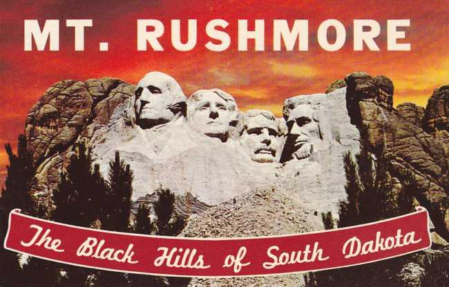 Mt Rushmore at Sunset - Blak Hills SD, South Dakota