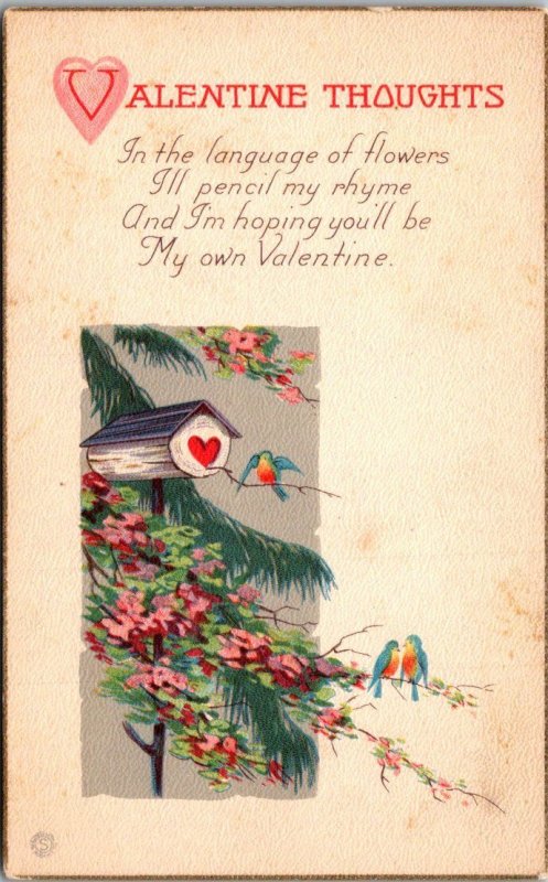 Valentine Thoughts With Birds