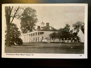 Vintage Postcard 1950's, Mount Vernon, Washington's Home, Mount Vernon, Virginia