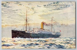 Postcard New Zealand Shipping Company LTD - SS Remuera - Passenger Liner