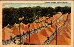 Jefferson Barracks Missouri Tent City Vintage Postcard