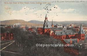 Birds Eye View of New Haven Looking North East Connecticut, CT, USA 1910 post...