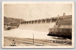 Grand Coulee Dam Washington RPPC 1940s Real Photo Postcard D41