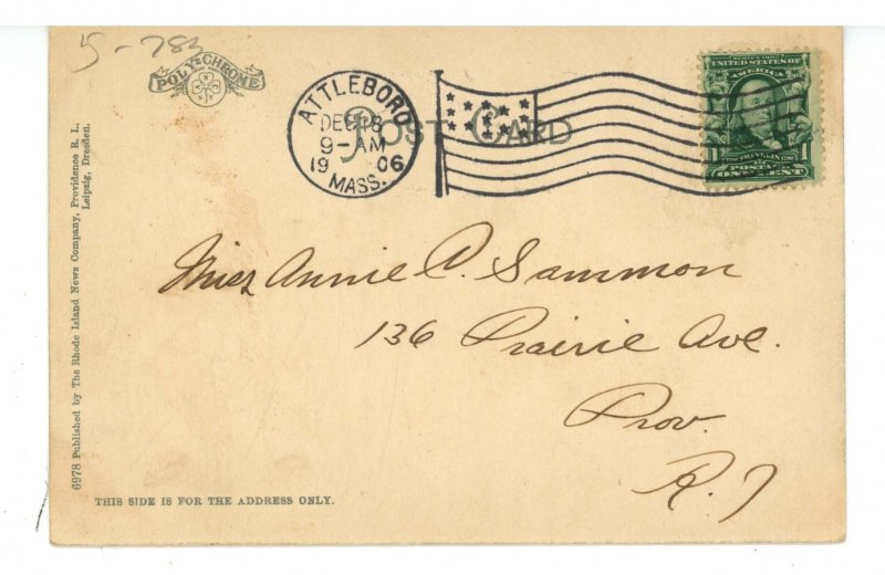 MA - Attleboro. Bronson Building ca 1906