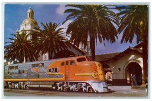 c1960 Union Station Railway Station Train San Diego California Vintage Postcard