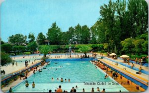 Vtg Tehuacan Puebla Mexico Hotel Spa Penafiel Piscina Olimpica y Playas Postcard