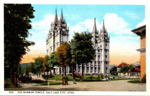 Utah Salt Lake City The Mormon Temple Curteich