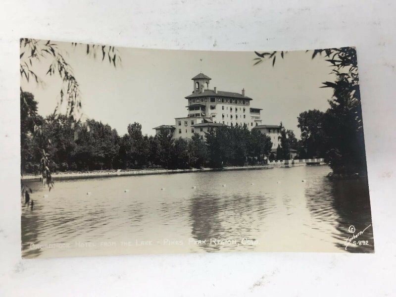 Broadsmoor Hotel Pikes Peak CO Colorado RPPC Postcard Real Photo DOPS