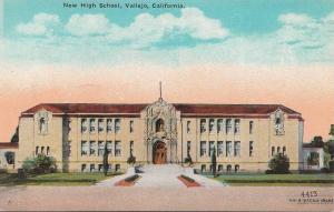 LP08  Vallejo, California, CA, Postcard, New High School.