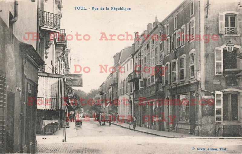 France, Toul, Rue De La Republique, Business Section