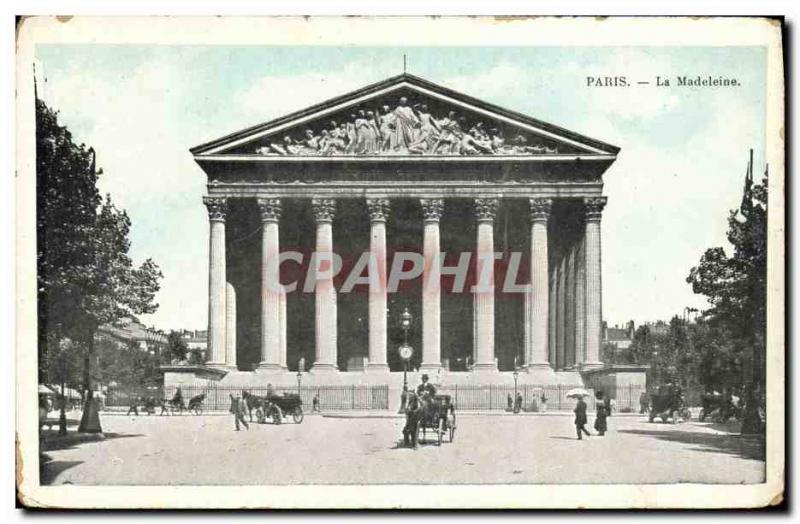 Old Postcard Paris La Madeleine