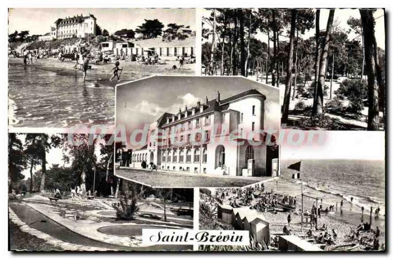 Postcard Ancient Jade Riviera St Brevin The Camping Plage sous les Pins Grand...