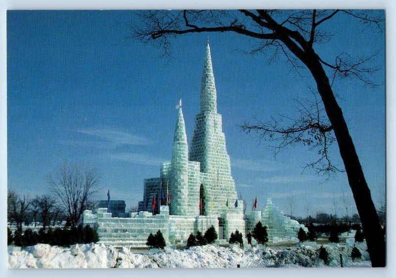 Saint Paul Minnesota Postcard Ice Palace Winter Carnival 1986 Unposted Vintage