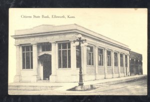 ELLSWORTH KANSAS CITIZENS STATE BANK VINTAGE ADVERTISING POSTCARD