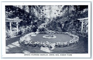 c1940 Spring Flowers Display Jewel Box Forest Park St Louis Missouri MO Postcard