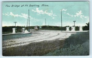 FT. SNELLING, MN Minnesota  NEW  BRIDGE  c1910s  Hennepin  County  Postcard
