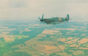 Spitfire Plane Aircraft RAF Museum Hendon Postcard & Special Frank