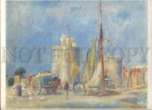 434405 Perre Auguste Renoir The port of La Rochelle old german Seemann poster