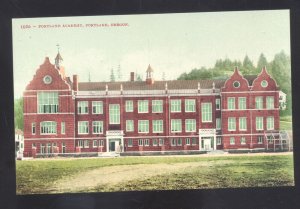 PORTLAND OREGON PORTLAND ACADEMY VINTAGE POSTCARD 1908