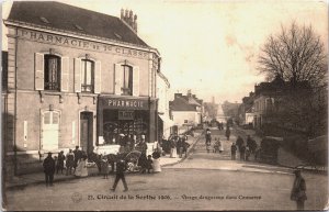 France Circuit de la Sarthe 1906 Virage Dangereux Dans Connerre Postcard C063