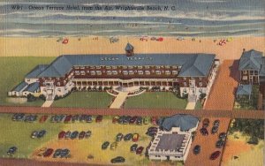 Postcard Ocean Terrace Hotel from Air Wrightsville Beach NC