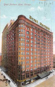 Great Northern Hotel Chicago Illinois 1908 postcard