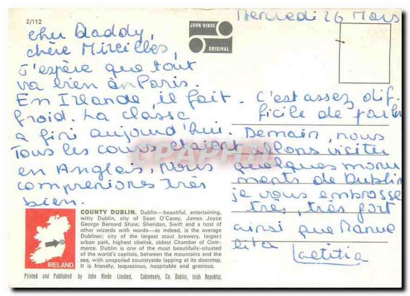 Modern Postcard County Dublin