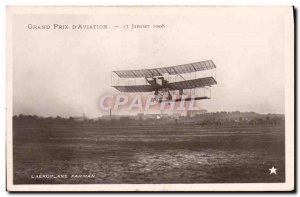 Old Postcard Jet Aviation Grand Prix January 13, 1908 Airplane Farman