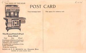 Hardware Advertising Old Vintage Antique Post Card Doe Wah Jack, Round Oak Ir...