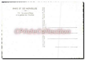 Modern Postcard Paris And Its Wonders D'Iena Bridge And The Palais De Chaillot