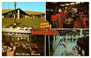 Postcard RESTAURANT SCENE Rock Springs Wyoming WY AT6188