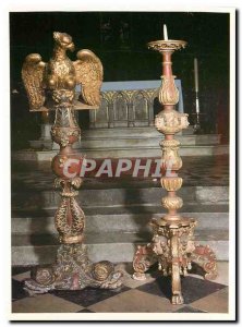 Postcard Modern Cathedrale Sainte Marie Oloron lectern and Paschal Candle